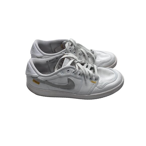 Nike Jordan 1 Retro AJKO Low SP Union White Canvas Sneakers - Picture 14 of 16